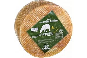 QUESOS LA ALDEA CALIDAD ARTESANAL QUESOS LA ALDEA | Queso Artesano de Oveja | Curado en Aceite de Oliva |Medio queso 1,5 kg | Kits y Packs de Quesos | Disponible: Entero, en Cuartos o Mitades
