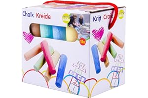 Eddy Toys - Straßenkreide, Kinderkreide, 15 teilig, verschieden Farben, 90726