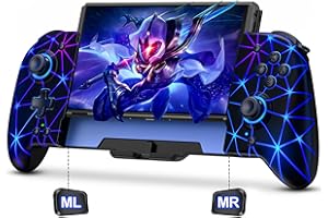 Fanxieast Ultimate Programmable Wireless Switch Controller for Nintendo Switch/OLED,One-Piece Switch Pro Controller with Hall Effect Joystick/Auto Turbo/Vibration/Precise Motion Control/Wake-Up