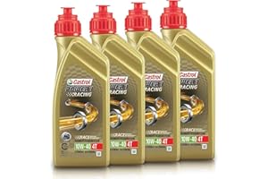 CASTROL BUNDLE Castrol 4X Litri Olio Motore Moto Power 1 Racing 4T 10W40 - Offerta Valida Fino ad esautimento scorte Nuova Formula