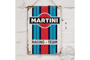 EpochSign Plaque en métal Vintage Martini Racing 20,3 x 30,5 cm