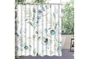 Lerores Tenda da doccia 240 x 200 cm, con orlo appesantito, in tessuto antimuffa, impermeabile, lavabile, in poliestere, con 16 occhielli e anelli per tenda da doccia, per bagno, vasca da bagno