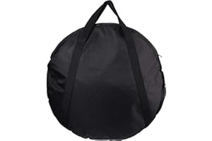 Vaguelly 23 Inch Cymbal Gig Bag with Carry Handles Padded Cymbal Bag Case Portable Oxford Cloth Drumstick Storage Case Cymbal Pouch Drumstick Carrying Case