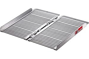 ‎FTSOLID FTsolid Rollstuhlrampe aus Aluminium klappbar (60cm Länge, 70cm Breite)