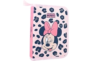 VADOBAG Caja de Lápiz lleno | Disney Minnie Mouse | Niños Estuche de Lápice | Escuela