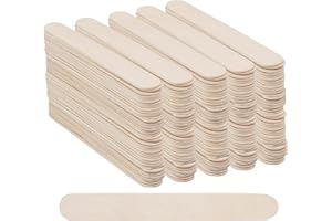Belle Vous Palos de Madera Natural para Helados Paletas Manualidades (Pack de 300) 1,6 x 14,8 cm - Palos de Helado Grandes Suave para Proyectos de Niños, Etiquetas Plantas Jardín
