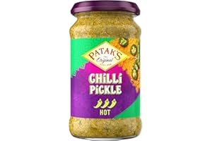 Patak's Chilli Pickle 283g | Delicious Blend Of Green Chilli, Aromatic Ginger & Traditional Indian Spices