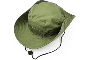 UltraKey Chapeau de Soleil à Large Bord Extérieur, Style d’armée de Combat Classique Jungle Chapeau de Soleil pour Pêche,Chasse,Camping