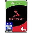 Seagate IronWolf, 4 TB, Unità Disco Interna, SATA da 6 Gbit/s, CMR 3,5", 5.900 giri/min, con Cache da 64 MB, per Sistemi NAS 