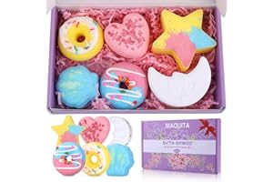 MAQUITA Badebomben Geschenkset,6Pcs Badekugeln Geschenke für Frauen, Freundin, Perfektes Valentinsgruß Geburtstags Weihnachts Geschenke