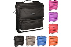 AbleWear Black Mobility Scooter Bag | Expandable Storage | Disability Aids | Electric Mobility Scooter Bag