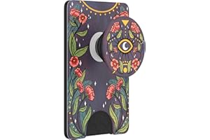 PopSockets PopWallet+ mit Integriertem Austauschbarem PopTop für Smartphones und Tablets - Floral Bohemian