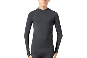 Risalti Lupetto Maglia Termica Bambino Energy - Intimo Tecnico Termico Manica Lunga Traspirante, Abbigliamento Termico Bambini in Microfibra Termoregolante Senza Cuciture - Made in Italy