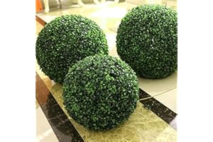 BICBLL DUCUT Buchsbaumkugel Buchsbaum Kugel Grüne Plastikpflanze Balldekoration Home Outdoor Hochzeitsfeier Dekoration Pflanzen Grass Ball 10 cm （Deutsches lokales Lager）