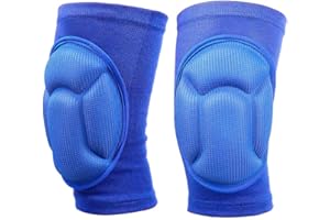 MAKERFIRE Genouillères de Protection Genou Éponge Pad Genouillère de Compression pour Sport Hommes et Femmes Manchon de Genou Court très élastique