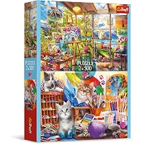 Trefl 2-in-1-Puzzle – Bergtour & Hüttenidyll, 2 X 500 Teile, Puzzle-Set Für Erwachsene & Kinder Ab 10, Hochwertige Qualität Aus Europa, Perfektes Geschenk Für Puzzlefans