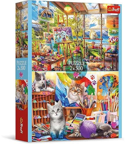 Puzzle 500 - Cat Family, Cat Family: Amazon.de: Toys