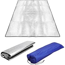 Stuoia Campeggio Accessori Campeggio Outdoor Naapesi Materassino Isolante In Alluminio - 200x150 Cm, Pieghevole, Per Campeggio E Trekking Isolante Termico Outdoor Isolante Terreno Umido