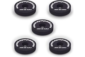 Cympad Optimizer Set 40/8mm, 5 Pièces. Feutre Cymbal, Améliore le Son et la Performance des Cymbales de Batterie. Empêche le Bruit dans le Support de Cymbale.