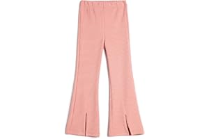 Koton Flare Trousers Ribbed Slit Detail Elastic Waistband Calzoncillos de niñas