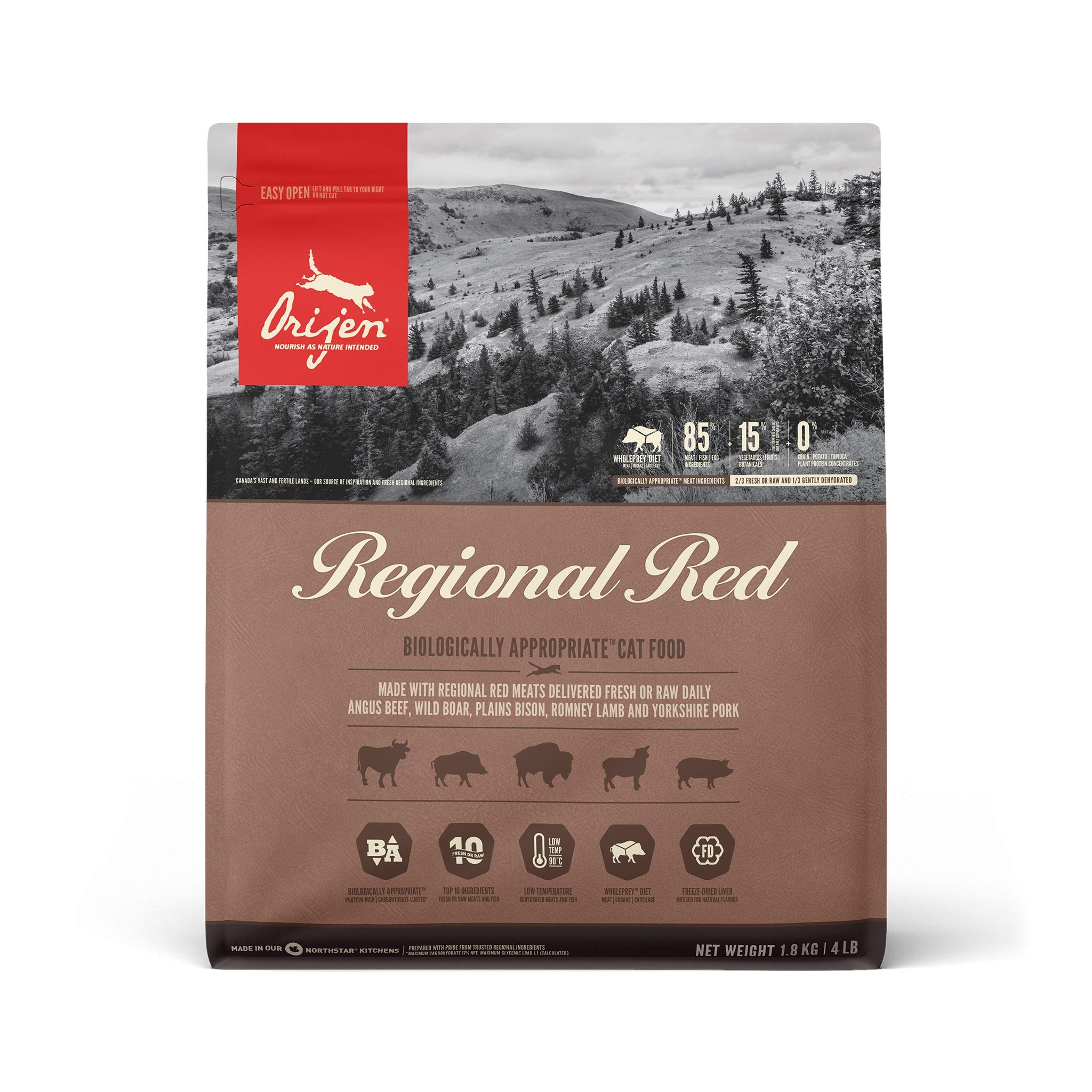 Orijen Regional Red Cat, 1.8 kg