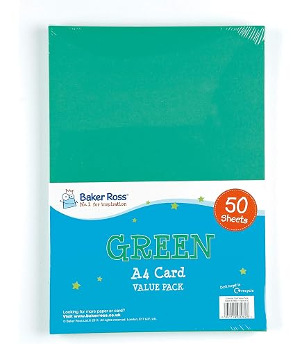 A5 Coloured Card A4 50 Sheets Light 160gsm Coloured A4 Printer ...