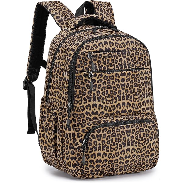 Sac De Sport Vintage Léopard Pour Enfants Et Ados – Polyester Imperméable – 47x20x24cm