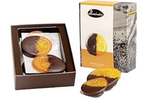 SUDOPO A Duva Premium Discos de Naranja, Discos sumergidos en Chocolate Negro Belga 200g