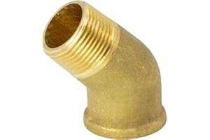 VARIOSAN Angle 45° 15242, 3/4" IG/AG, laiton, convient à l'eau potable