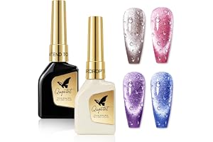 3D vattendroppe gel topplack set, transparent UV-gel för nagelkonstdesign | Skapar plastdropp- och reliefeffekter, exakt formbar, perfekt för kreativa strukturer och individuella utseenden