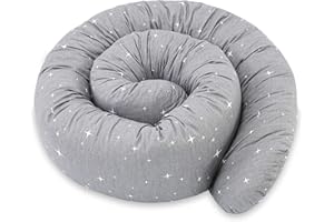 TOTSY BABY Poduszka do spania na boku 150 cm bawełna - poduszka długa wałek do spania pod kark Galaktyka