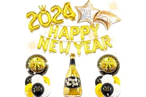 JeVenis 2024 palloncini felice anno nuovo 2024 palloncini felice anno nuovo sfondo felice anno nuovo ghirlanda bandiera felice anno nuovo segno forniture per feste di capodanno