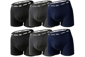 Umbro Zestaw 6 sztuk bokser mężczyźni z bawełny stretch art. 701 cm