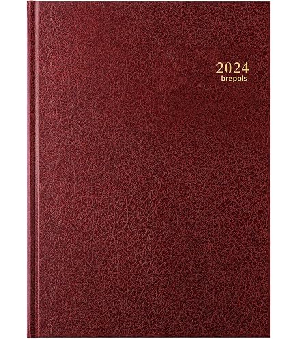 Agenda Hebdomadaire 2026 Collins Colplan - Format A5 - Couverture Rouge - Vue Verticale - Vacances UK Incluses - 10