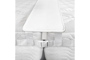 FeelAtHome zestaw łączący pojedyncze łóżka w łóżko typu king-size, wypełniacz szczeliny między łóżkami, łącznik materaca z paskiem, na nocleg dla gości, 30 cm szerokości