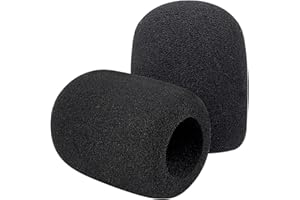 YOUSHARES Rode PodMic Pop Filter - Micrófono de Espuma contra el Viento para Rode PodMic Podcasting Micrófono (2 Paquetes)