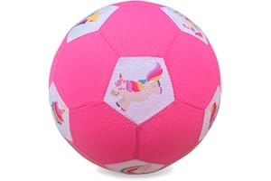 SASS PARTY & GIFTS My First Football - Ideal For Toddlers or Kids Soft & Light Size 3 - Dinosaur, Unicorn, Animal or Numbers (Unicorn)