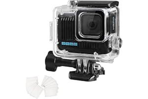 OKFUN Funda protectora impermeable de buceo para Go Pro Hero 4K, 196 pies/60 m, carcasa duradera para buceo, surf y deportes extremos Hero4K 2024 accesorios de cámara de acción