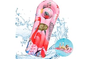TOPJOWGA Amaca Gonfiabile Piscina, Materassino Gonfiabile per Piscina, Galleggiante Acqua Amaca, Piscina Galleggiante per Bambini, Galleggiante da Piscina Portatile Letto per Spiaggia Giardino