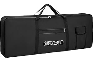 AKOZLIN Tragbare gepolsterte Tastaturhülle mit 76 Tasten, Maße: 116,8 x 13,5 x 45,7 cm, Gigbag für elektrische Klaviertastatur