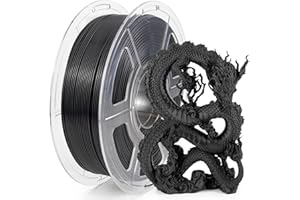 iSANMATE Filamento PLA de Alta Velocidad para Impresora 3D, Filamento PLA 1.75 mm +/- 0.02 mm, Adecuado para Impresión Rápida, Soporta Velocidades de Impresión de 0 a 600 mm/s(Negro)
