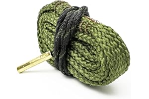 ZEITWISE 9 mm Cal .38 .357 Schnur zum Reinigen von Gewehr Büchse mit integrierter Bronzebürste Putzschnur | Gewehr Büchse|Putzschnur | Gewehr Büchse