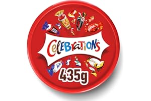 CELEBRATIONS - Boîte Cadeau en Métal - Assortiment de Chocolats au Lait à Partager - Coffret Noël - Chocolats à Offrir - SNICKERS, TWIX, MARS, MALTESERS, BOUNTY et autres - 435g
