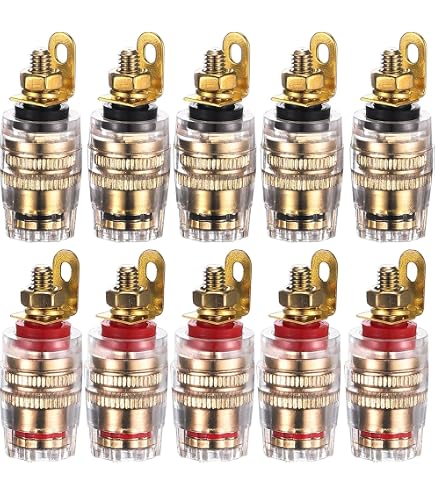Fiche Banane Prise Connecteur 4mm Métallique Pour Haut-Parleur Câble