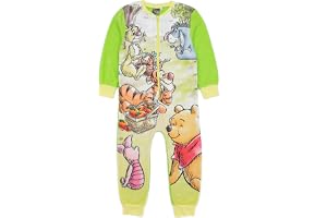 Nalle Puh tjejer Grön Onesie | All In One Fleece Loungewear