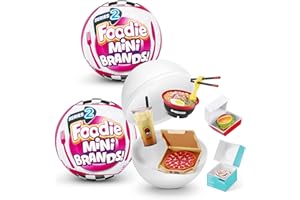 5 SURPRISE- Mini Marques gourmandes (Paquet de 2) Mystery Capsule Real Miniature Brands Jouet à Collectionner, 77439, 2 Pack