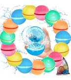 Globos de Agua Reutilizables, 30 Piezas Bolas de Chapoteo, Globos de Agua de llenado Rápido Silicona para Strand, Fiesta en la Piscina, Juguetes y Regalos para la Piscina (12 Globos de Agua Reutilizables, 30 Piezas Bolas de Chapoteo, Globos de Agua de llenado Rápido Silicona para Strand, Fiesta en la Piscina, Juguetes y Regalos para la Piscina (12