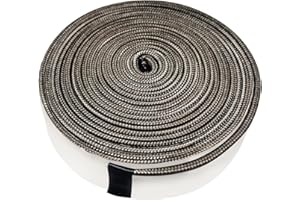 Quantfire Wire Mesh Gasket Kit for Kamado Joe Classic High Temp Fiberglass Gasket Replacement BBQ Smoker Seal Accessories Self Stick Felt 150" Long