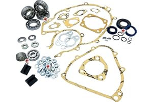LG-MOTORS POWER ENGINEERING KIT REVISIONE MOTORE VESPA 125 PRIMAVERA ET3 CUSCINETTI SKF PARAOLI CORTECO GUARNIZIONI ECC