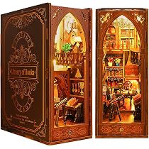MeYuxg Kit DIY Book Nook 'Forêt De Lucioles' - Maison Miniature Lumineuse à Monter Soi-Même